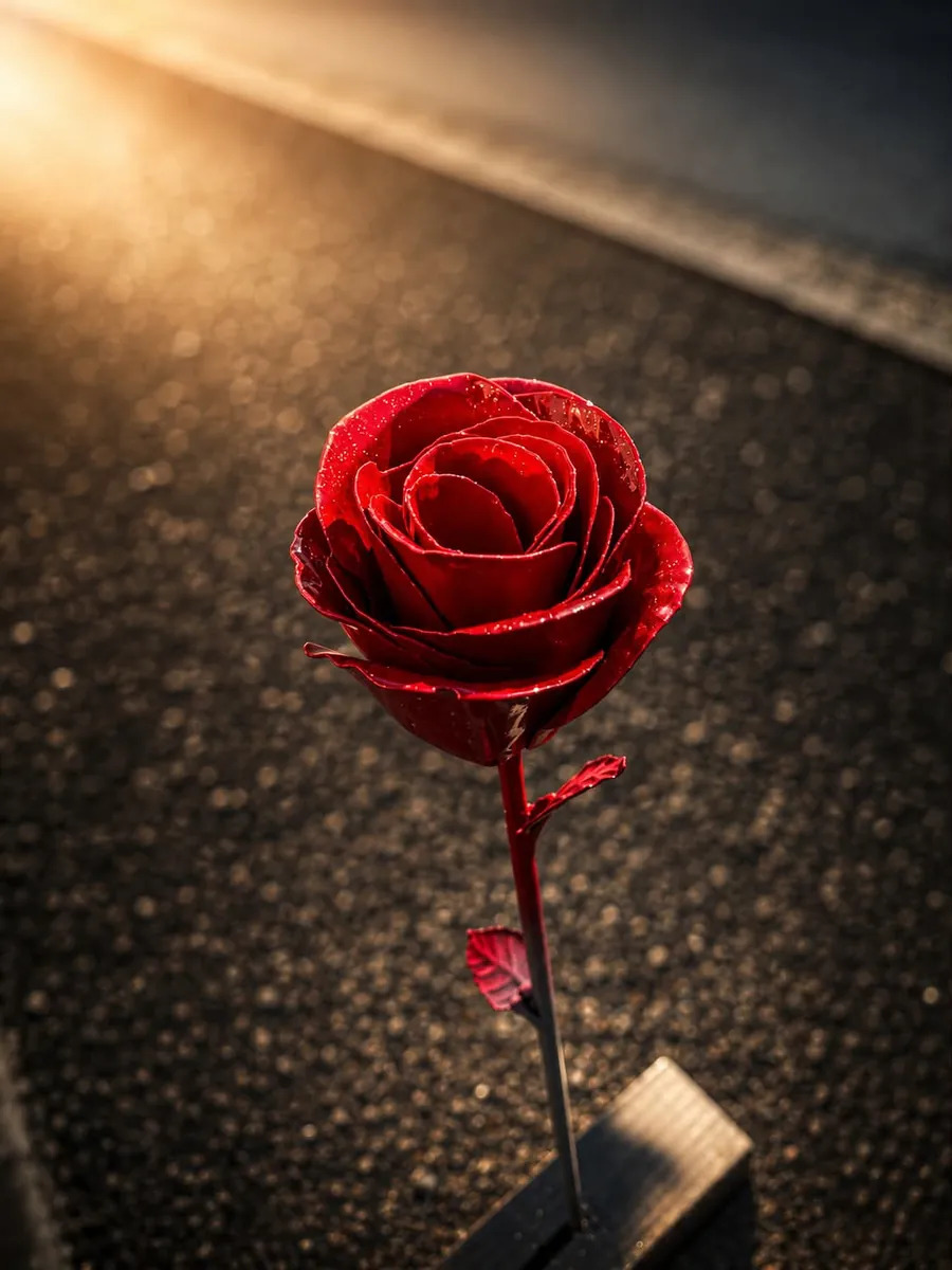 Rose d'acier